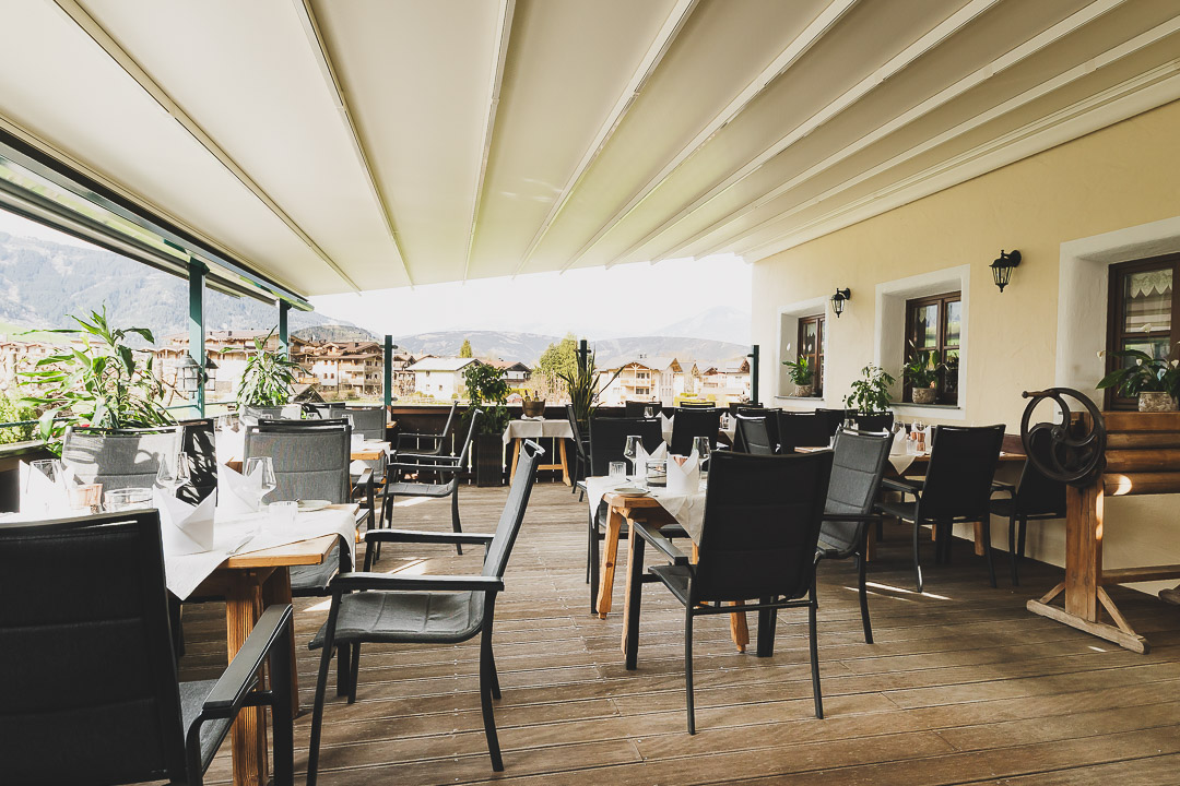 Die Terrasse im Grainer's Dorfstadl