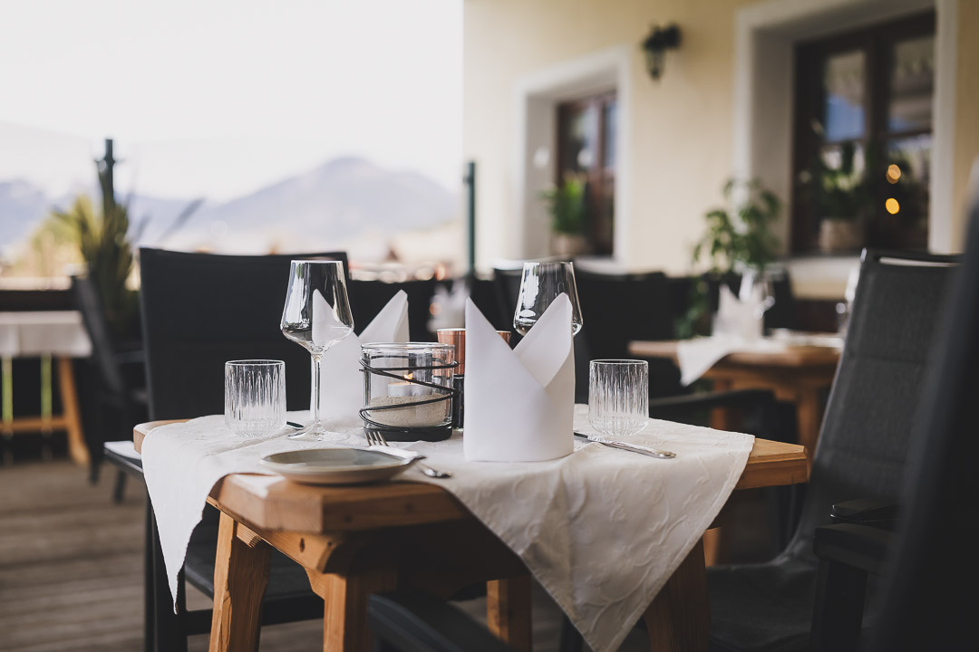 Die Terrasse im Grainer's Dorfstadl