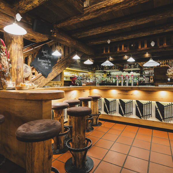 Das Herzstück im Grainer's Dorfstadl, die Bar